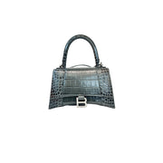Balenciaga Grey Hourglass XS Crocodile Embossed Bag - Jiaxyk